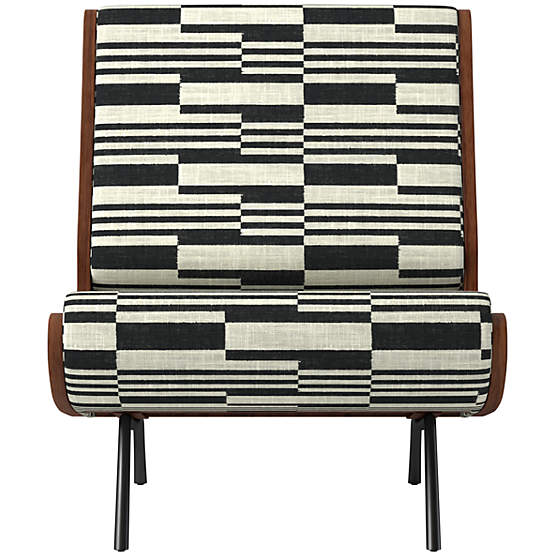 Meda Armless Lounge Chair Piano Domino by Gianfranco Frattini