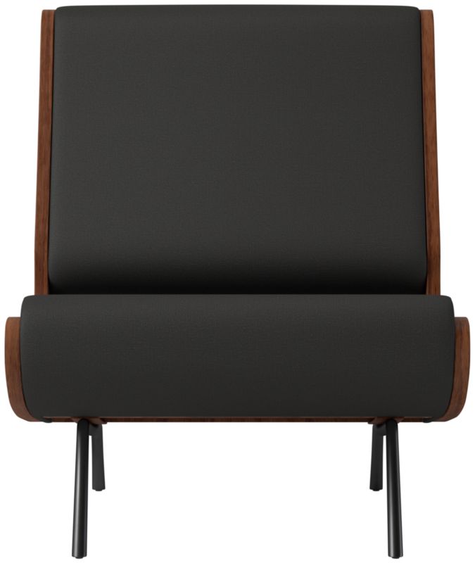 Meda Armless Lounge Chair Kanvas Ebony by Gianfranco Frattini - image 0 of 8