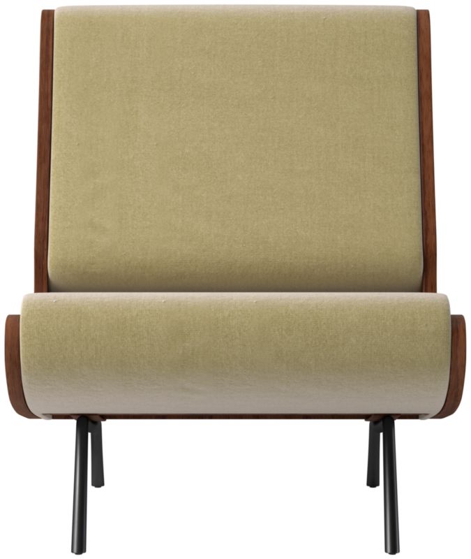 Meda Armless Lounge Chair Luca Camel by Gianfranco Frattini - image 0 of 8