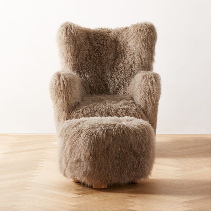 Cb2 sheepskin 2025 chair pad