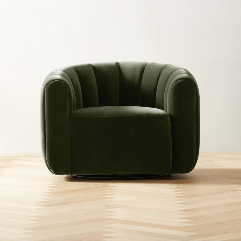 Swivel chair green discount