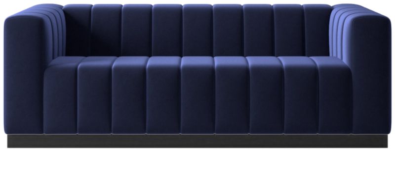 Forte 81" Channeled Sofa with Black Legs Luca Eclipse - image 0 of 2