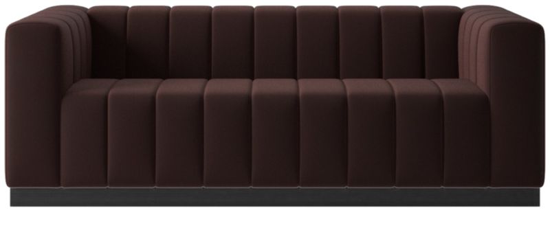 Forte 81" Channeled Sofa with Black Legs Luca Espresso - image 0 of 2