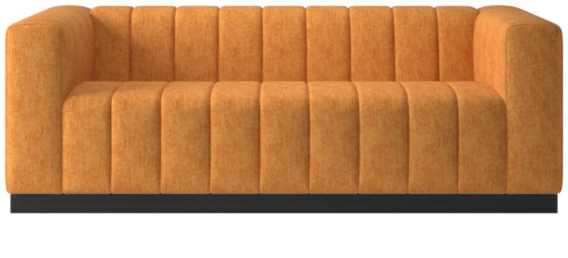 Forte 81" Channeled Sofa with Black Legs Dream Ginger Tea - image 0 of 2