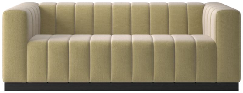 Forte 81" Channeled Sofa with Black Legs Luca Camel - image 0 of 2