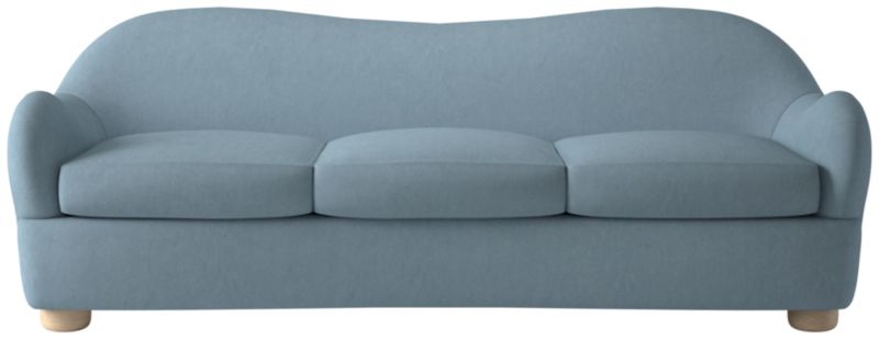 Viewing product image Bacio Sofa with Bleached Oak Legs Lisbon Wedgewood by Ross Cassidy - image 1 of 2