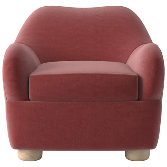 Bacio Lounge Chair Luca Rose by Ross Cassidy