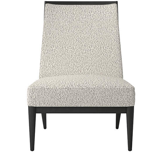 Slipper Chair with Black Legs Model 400 Bloce Grey by Paul McCobb