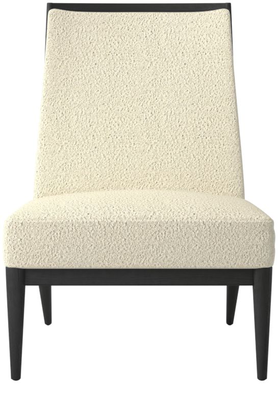 Slipper Chair with Black Legs Model 400 Bloce Cream by Paul McCobb - image 0 of 7