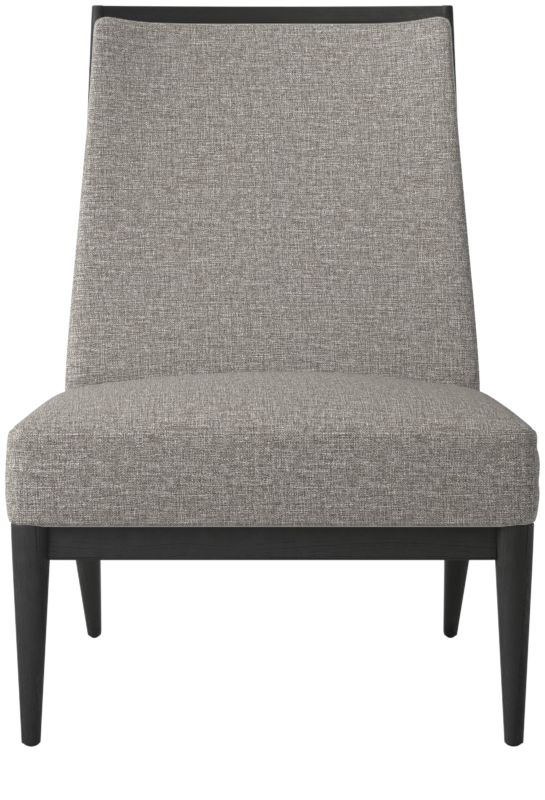 Slipper Chair with Black Legs Model 400 Taylor Grey by Paul McCobb - image 0 of 7