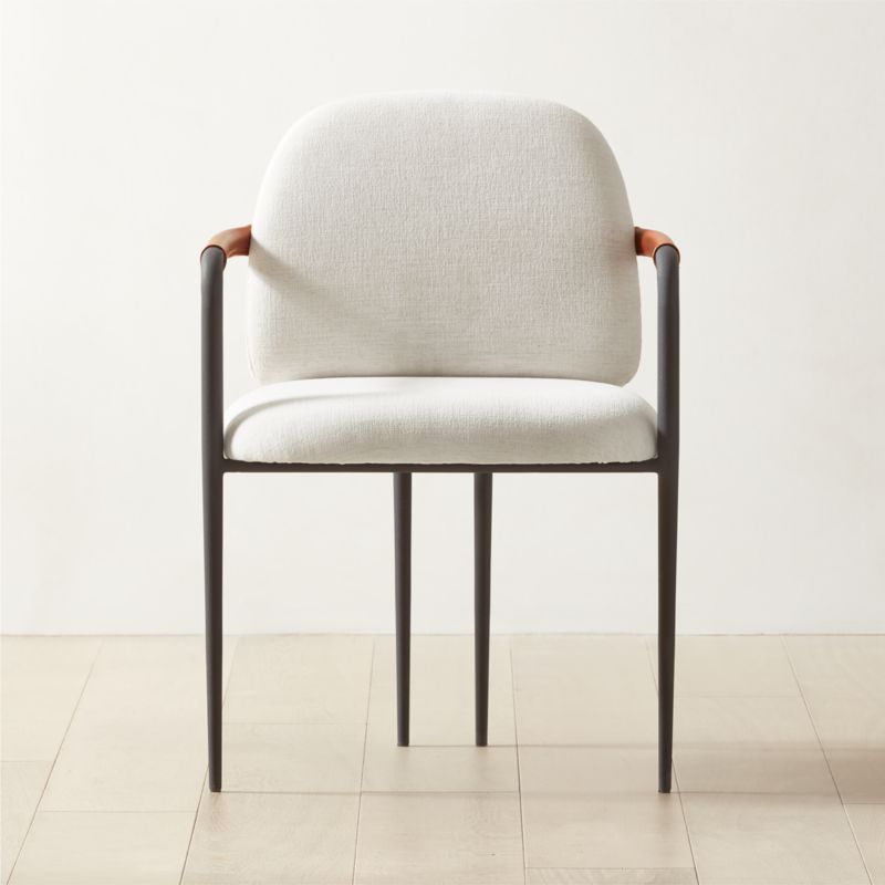 Metal and 2025 fabric chair