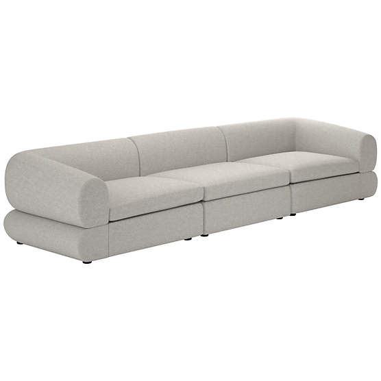 Chale 3-Piece Sectional Sofa Hatch Platinum