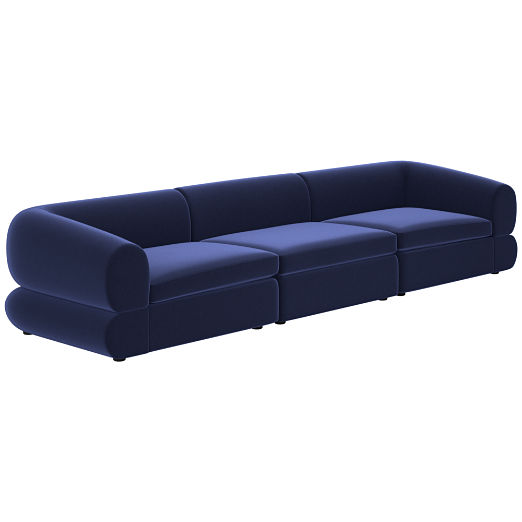 Chale 3-Piece Sectional Sofa Luca Eclipse