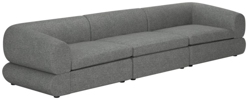 Chale 3-Piece Sectional Sofa Hatch Charcoal - image 0 of 7