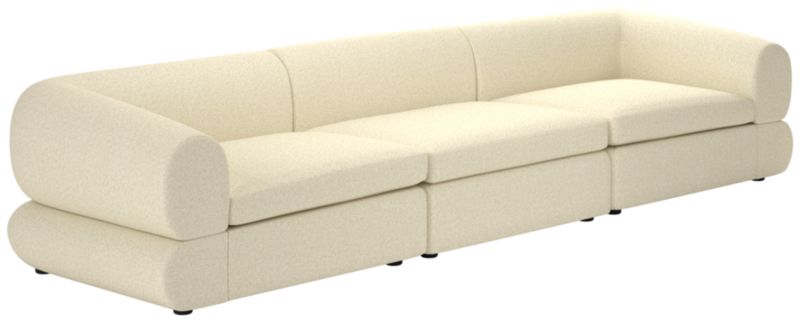 Chale 3-Piece Sectional Sofa Bloce Cream - image 0 of 7