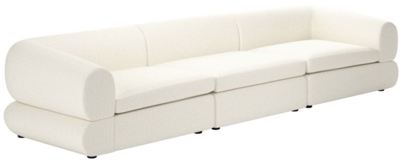 Chale 3-Piece Sectional Sofa Wooly Sand - image 0 of 7