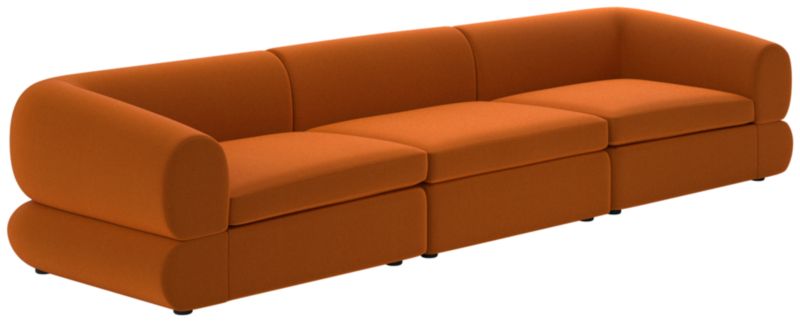 Chale 3-Piece Sectional Sofa Luca Russet - image 0 of 7