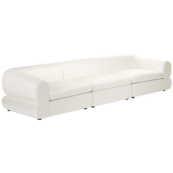 Chale 3-Piece Sectional Sofa Dream Pina Colada