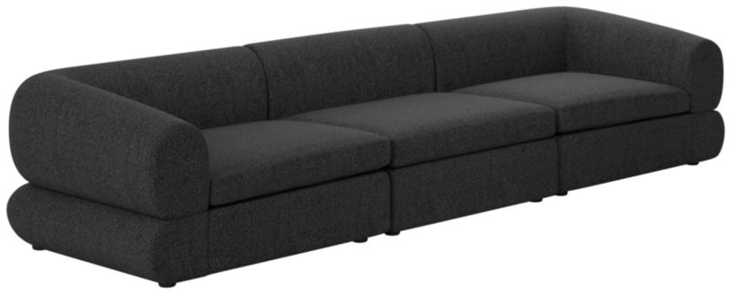 Chale 3-Piece Sectional Sofa Bloce Noir - image 0 of 7