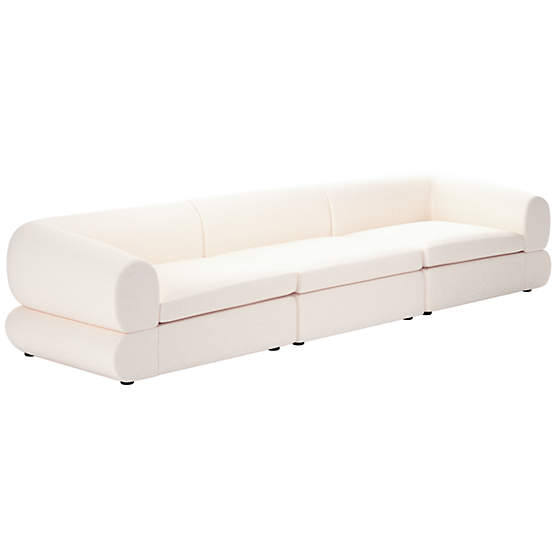 Chale 3-Piece Sectional Sofa Biba Frost