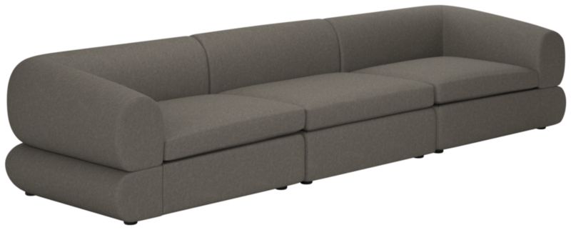 Chale 3-Piece Sectional Sofa Angel Pewter - image 0 of 7