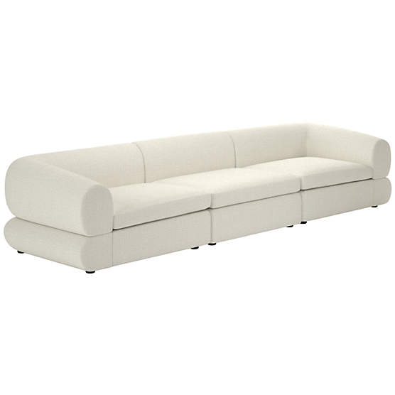 Chale 3-Piece Sectional Sofa Lindy Snow