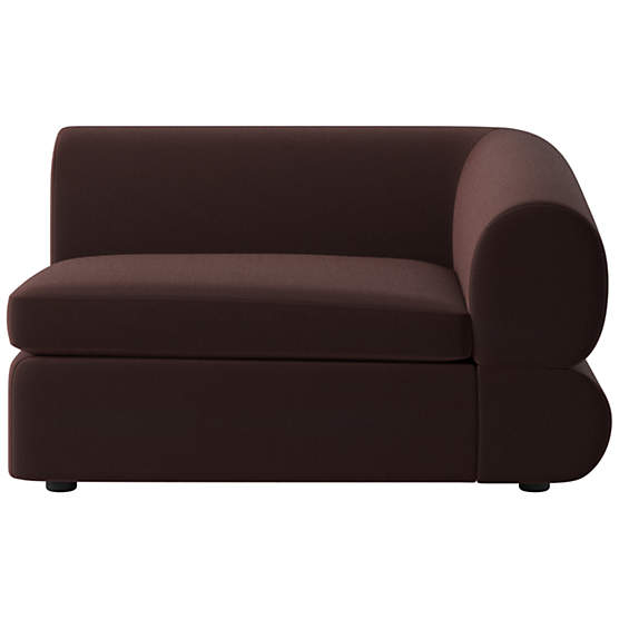 Chale Chair with Right Arm Luca Espresso