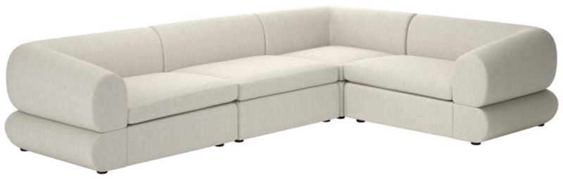 Chale 4-Piece Sectional Sofa Nomad Snow - image 0 of 7