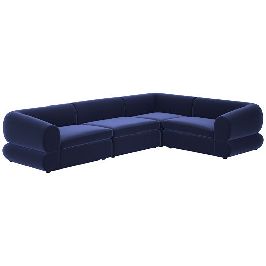 Chale 4-Piece Sectional Sofa Luca Eclipse