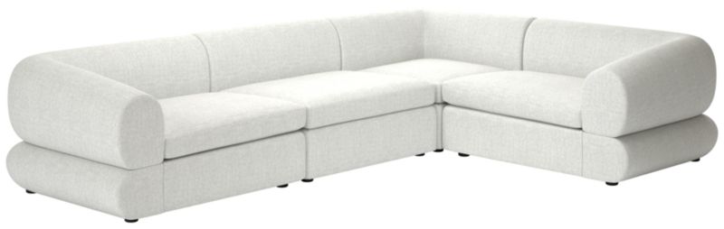 Chale 4-Piece Sectional Sofa Elliot Dove - image 0 of 7