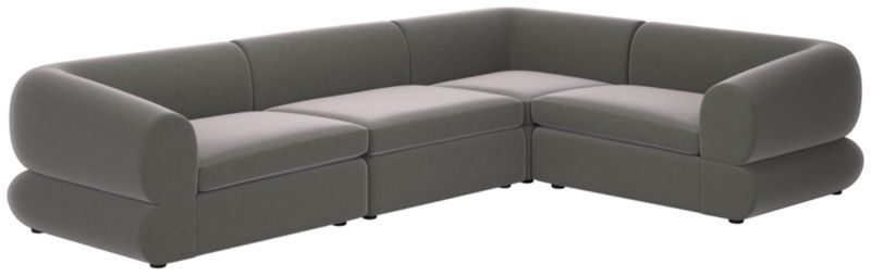 Chale 4-Piece Sectional Sofa Luca Storm - image 0 of 7