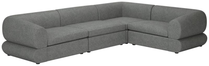 Chale 4-Piece Sectional Sofa Hatch Charcoal - image 0 of 7