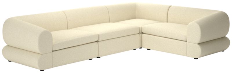 Chale 4-Piece Sectional Sofa Bloce Cream - image 0 of 7