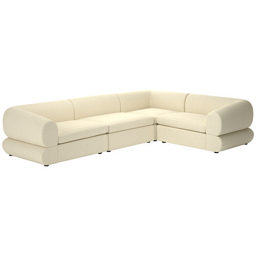 Chale 4-Piece Sectional Sofa Bloce Cream