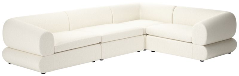 Chale 4-Piece Sectional Sofa Wooly Sand - image 0 of 7