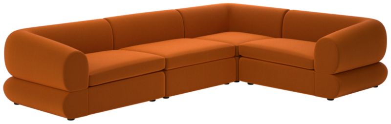 Chale 4-Piece Sectional Sofa Luca Russet - image 0 of 7