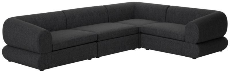 Chale 4-Piece Sectional Sofa Bloce Noir - image 0 of 7