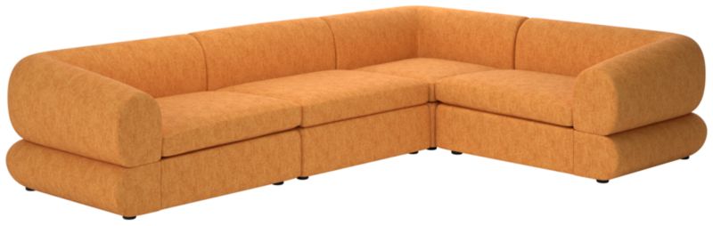 Chale 4-Piece Sectional Sofa Dream Ginger Tea - image 0 of 7