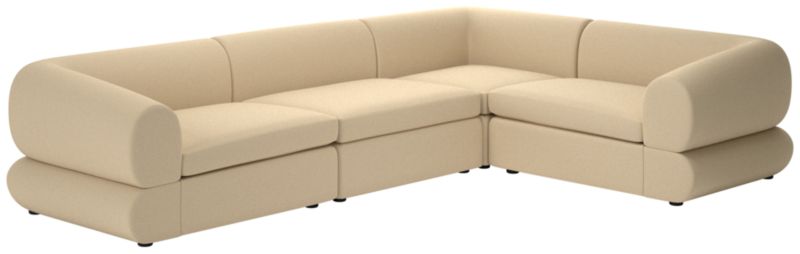 Chale 4-Piece Sectional Sofa Biba Parchment - image 0 of 7