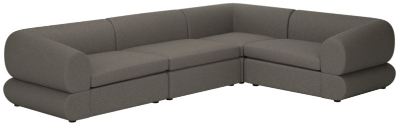 Chale 4-Piece Sectional Sofa Angel Pewter - image 0 of 7