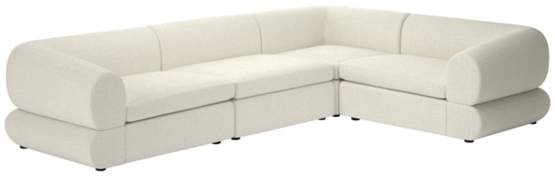 Chale 4-Piece Sectional Sofa Lindy Snow - image 0 of 7