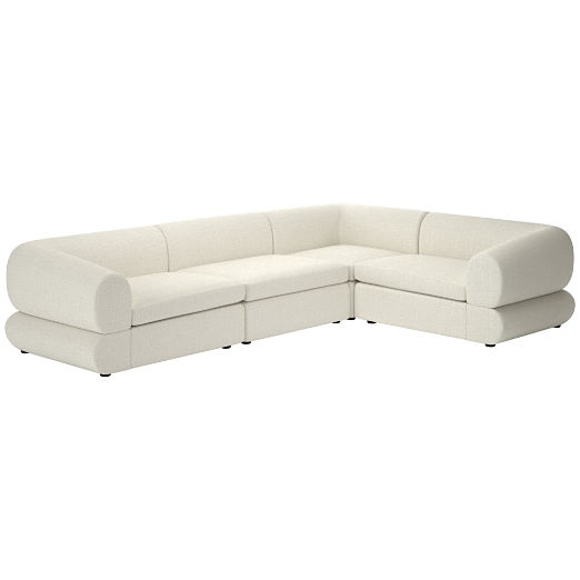 Chale 4-Piece Sectional Sofa Lindy Snow