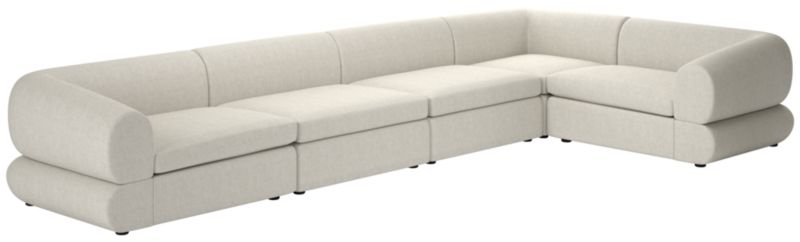 Chale 5-Piece Sectional Sofa Nomad Snow - image 0 of 6