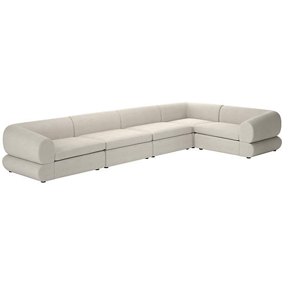 Chale 5-Piece Sectional Sofa Deauville Dune