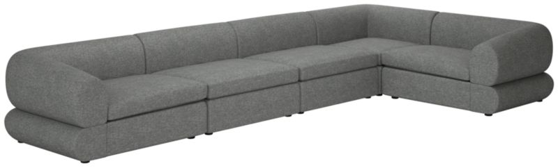 Chale 5-Piece Sectional Sofa Hatch Charcoal - image 0 of 6