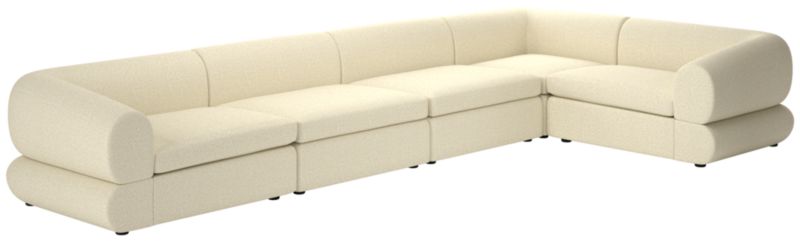 Chale 5-Piece Sectional Sofa Bloce Cream - image 0 of 6