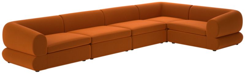 Chale 5-Piece Sectional Sofa Luca Russet - image 0 of 6