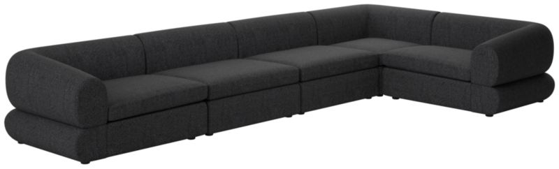 Chale 5-Piece Sectional Sofa Bloce Noir - image 0 of 6