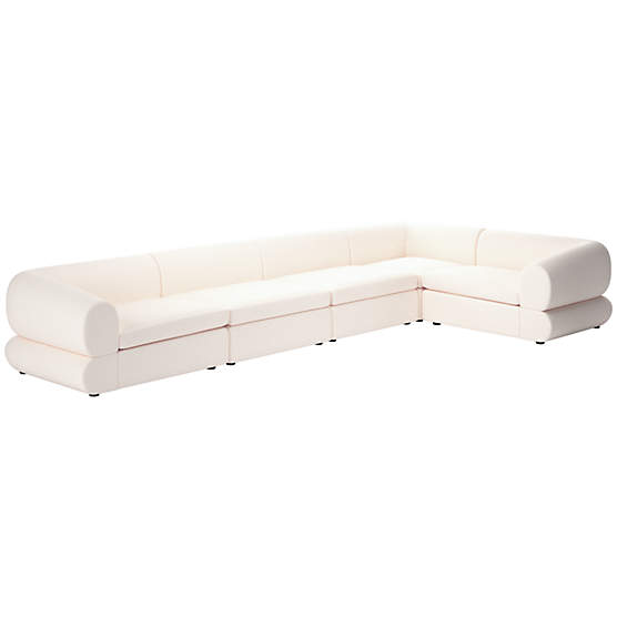 Chale 5-Piece Sectional Sofa Biba Frost