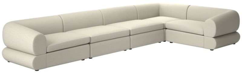 Chale 5-Piece Sectional Sofa Deauville Stone - image 0 of 6